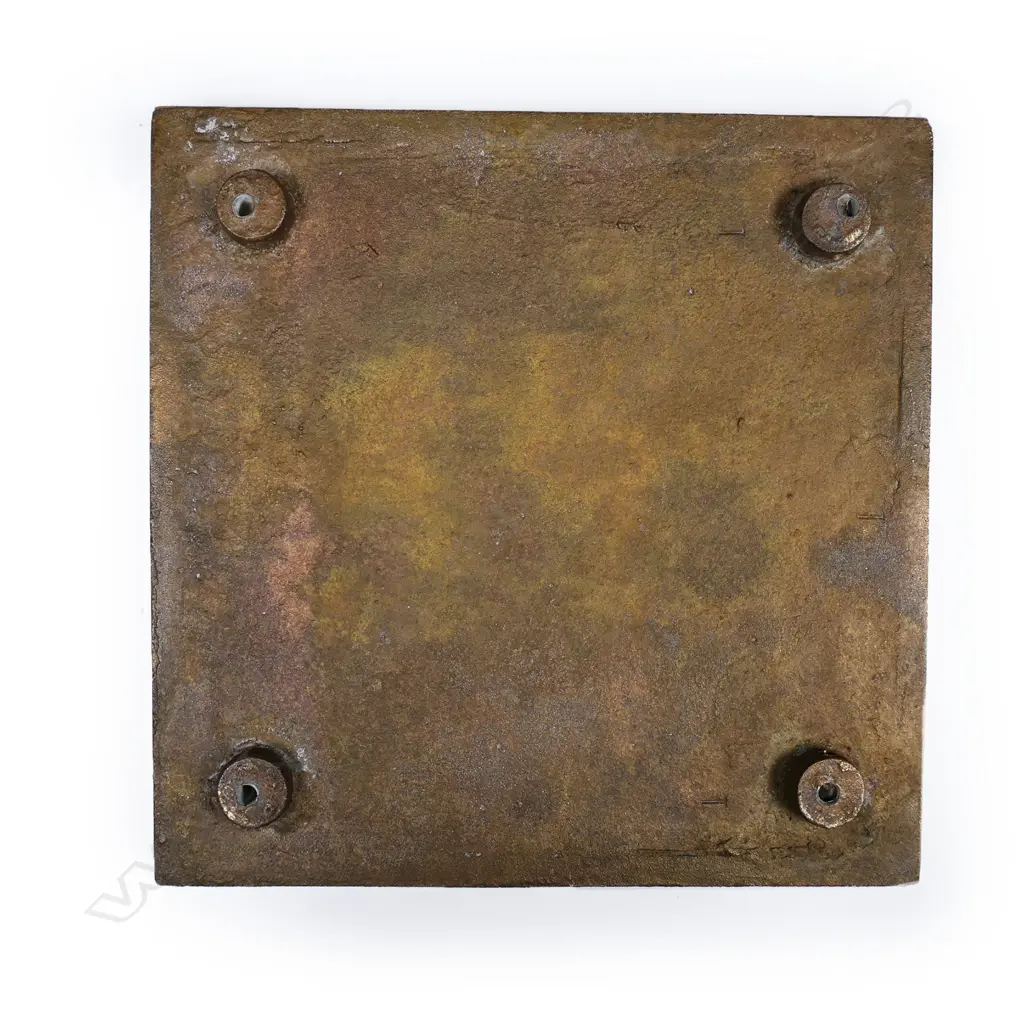 An old Indonesian carved horn container and old bronze tribal scroll section, Image 1++